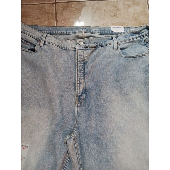 NWT Women's Old Navy Xtra Hi Rise Sky-Hi Straight Jeans Size 28 Plus But Fly Lt - Picture 2 of 5